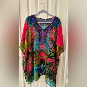 Vibrant Multicolor Kaftan Top